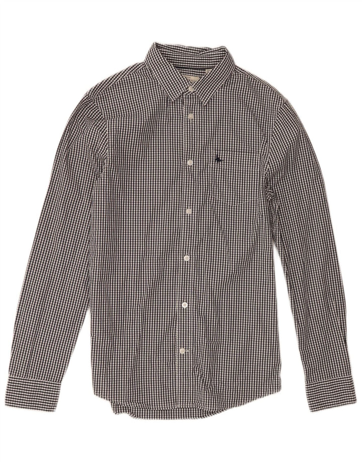 Cămașă Jack Wills Classic Fit XS, bumbac vichy negru