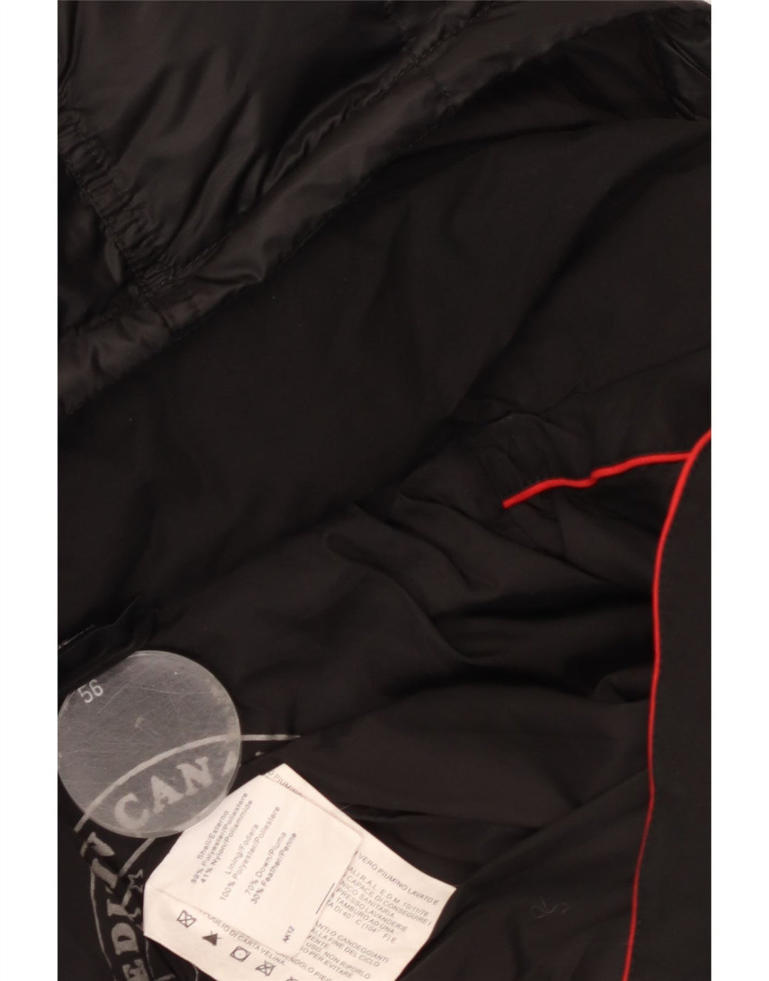 Jachetă căptușită cu glugă pentru bărbați CANADIENS IT 56 3XL Poliester negru