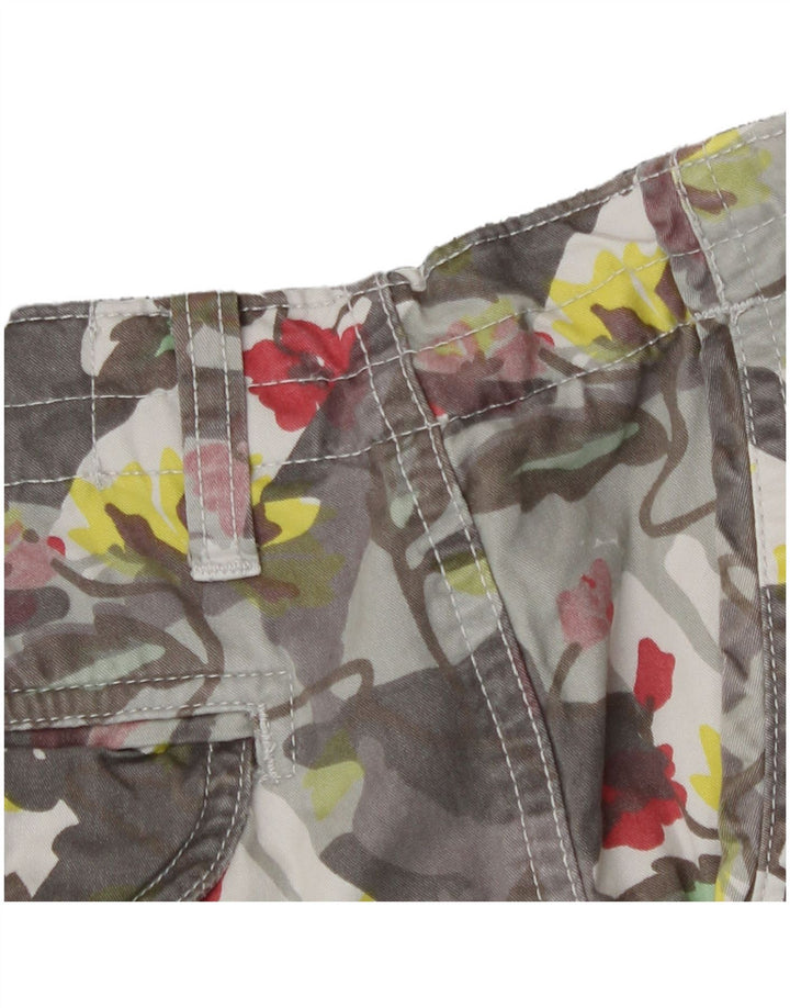 Pantaloni scurți cargo Scorpion Bay pentru bărbați W31, bumbac floral, gri mediu