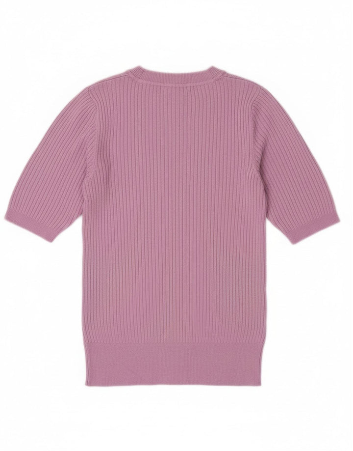 Pulover pentru femei Marks & Spencer cu decolteu triplu UK 8 Mic violet