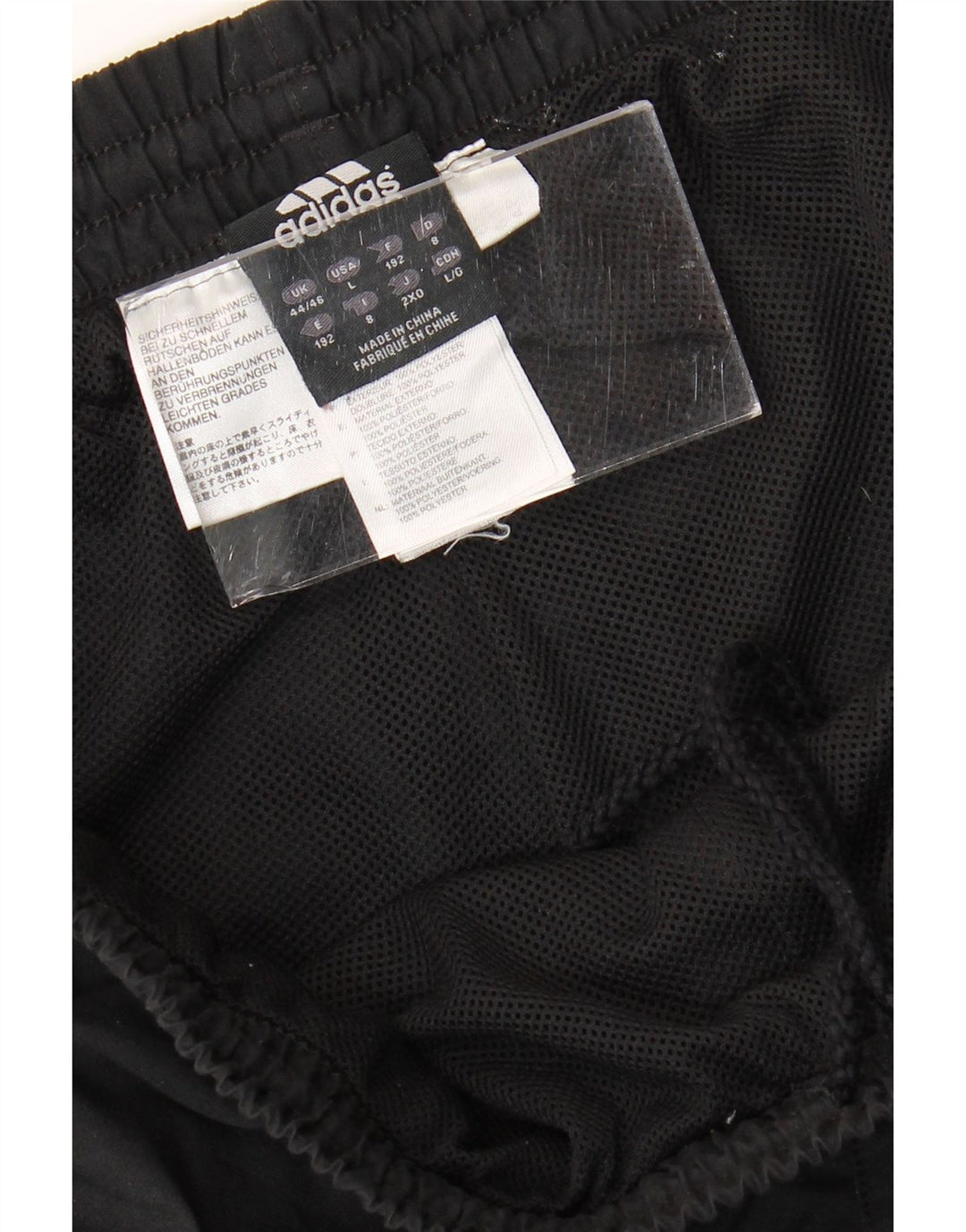 Pantaloni de trening ADIDAS pentru bărbați Marea Britanie 44/46 Poliester negru mare