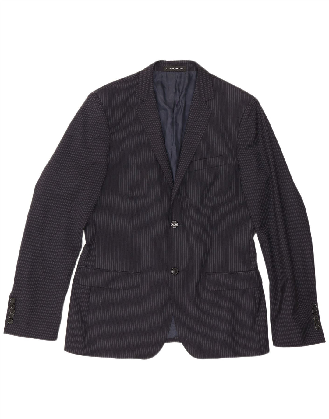 Blazer Massimo Rebecchi pentru bărbați, cu 2 nasturi, Marea Britanie 38, mijlocie bleumarin cu dungi