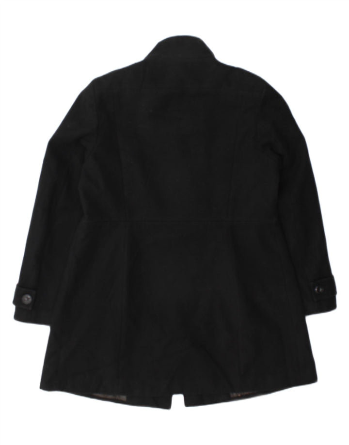 Palton dublu pentru femei Marks & Spencer UK 14 Poliester mediu negru