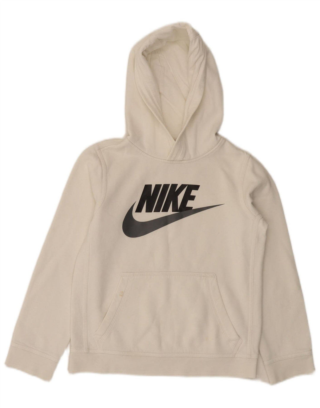 Pulover NIKE pentru băieți Graphic Fit Standard Fit 10-11 ani, mediu alb