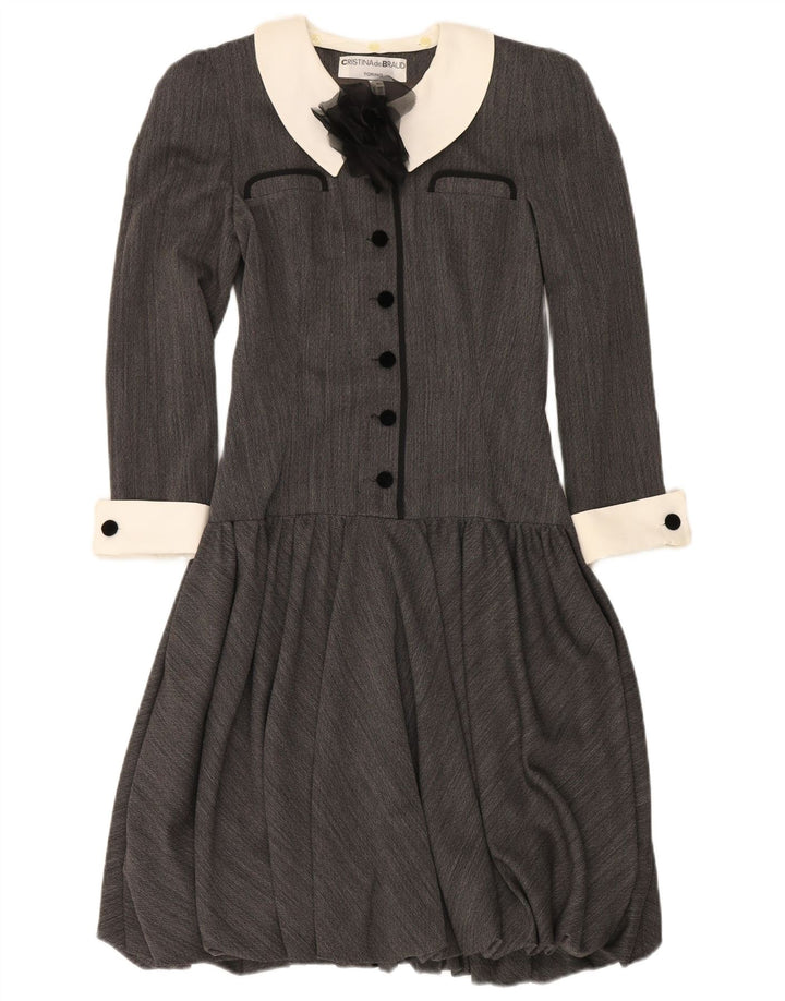Cristina De Braud Rochie Bubble Femei IT 40 Small Gri Colorblock
