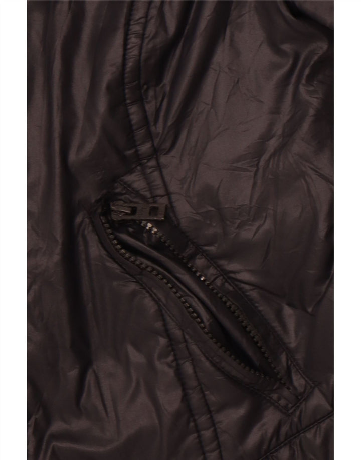 SUPERDRY Jachetă Crop Windbreaker pentru femei UK 12 Medium Black Nylon