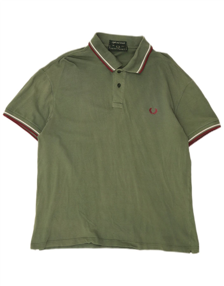 FRED PERRY Tricou polo pentru bărbați, verde mare