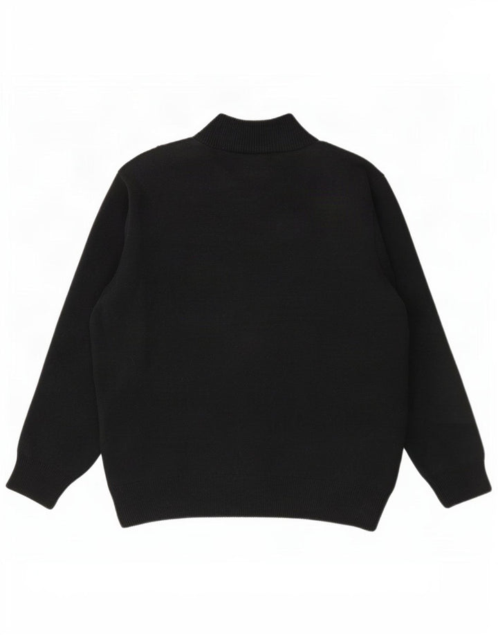 Pulover cardigan cu fermoar pentru bărbați Reward, mediu acrilic cu dungi negre, clasic