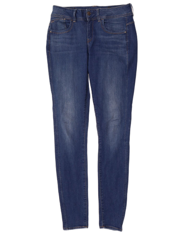 Blugi skinny G-Star Lynn pentru femei cu talie medie L30 L34, bumbac albastru