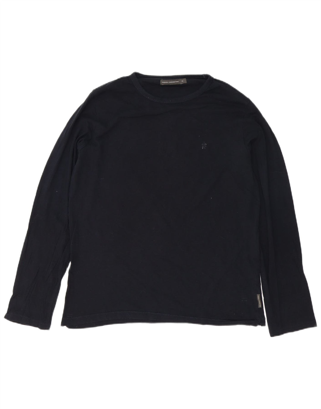 Top pentru bărbați French Connection cu mânecă lungă, XL, bleumarin, bumbac
