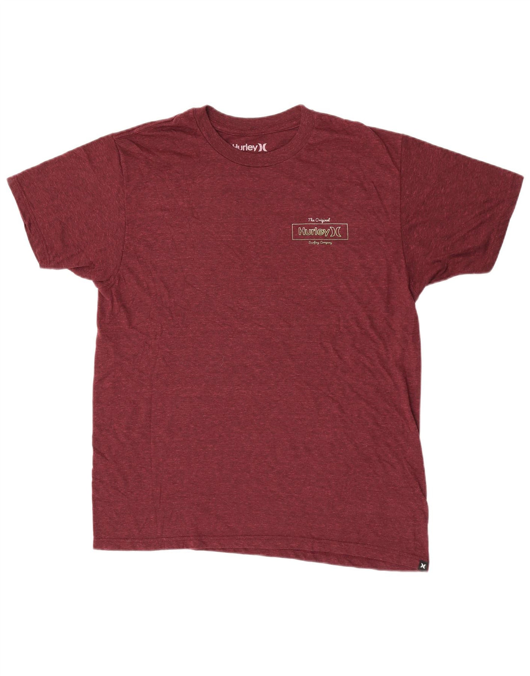 Tricou pentru bărbați Hurley Top mare din poliester striat burgundy
