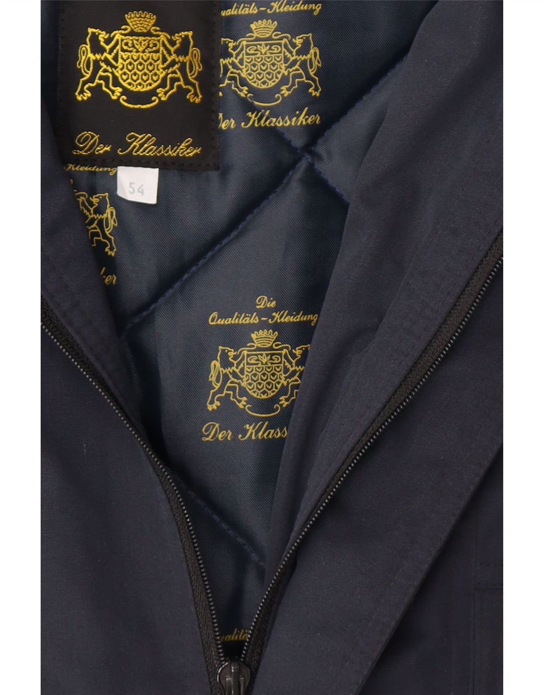 VINTAGE Mens Bomber Jacket IT 54 2XL Navy Blue Vintage Vintage and Second-Hand Vintage from Messina Hembry 