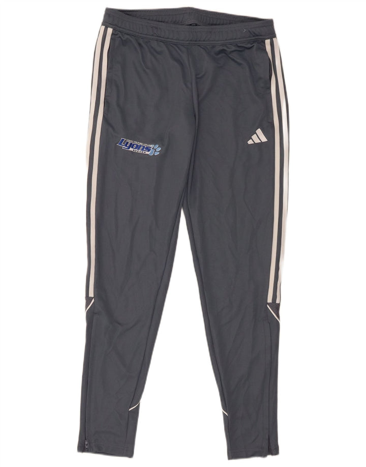 Pantaloni de trening cu grafic pentru femei Adidas UK 12/14 Gri mediu
