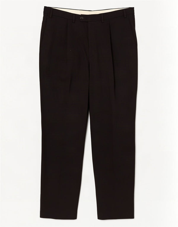 Pantaloni de costum pentru femei Marks & Spencer L40 L33 Lână neagră
