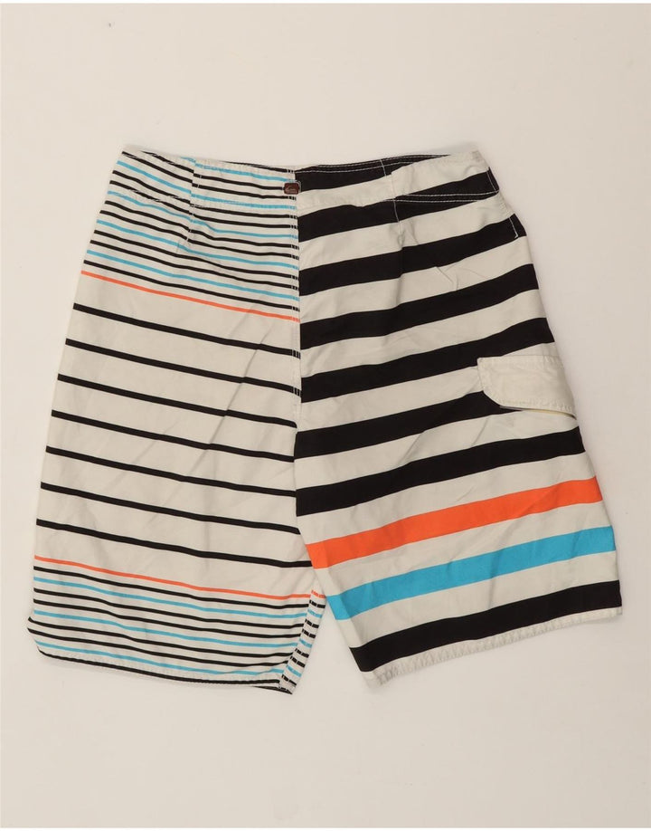 Pantaloni scurți de înot QUIKSILVER pentru bărbați cu dungi albe medii