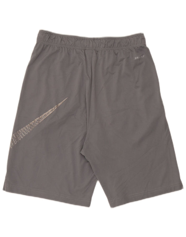 Pantaloni scurți sport Nike Dri Fit Graphic pentru bărbați, gri mediu, poliester