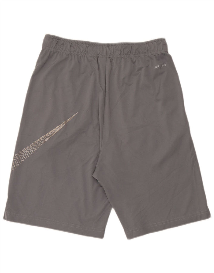 Pantaloni scurți sport Nike Dri Fit Graphic pentru bărbați, gri mediu, poliester