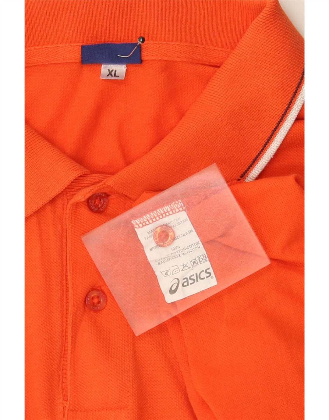 Tricou polo pentru bărbați Asics XL bumbac portocaliu