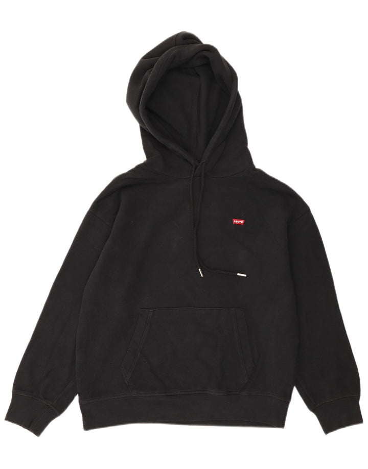 Pulover Levi's pentru bărbați, bumbac mic, negru