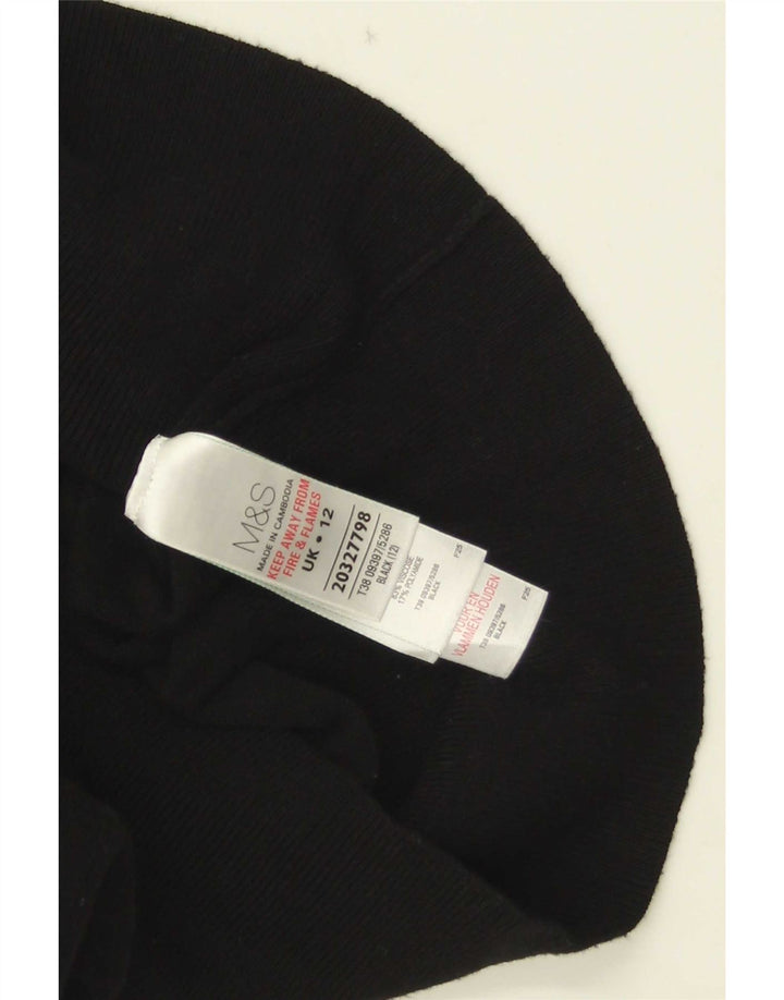 Pulover cardigan pentru femei Marks & Spencer UK 12 Medium Black Viscose
