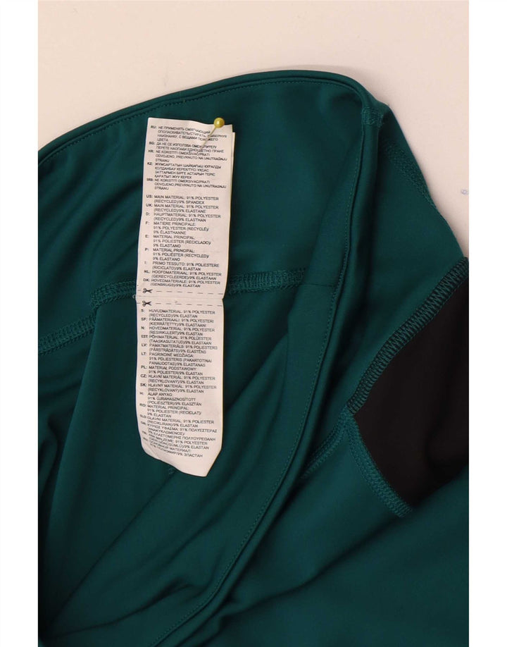 Leggings grafic Reebok pentru femei Marea Britanie 8/10 Poliester color bloc verde mic