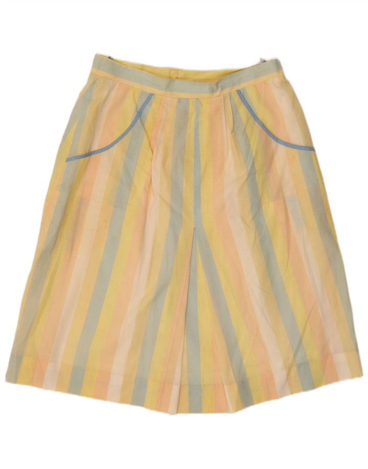 Fustă A-Line pentru Damă Vintage W32 Mari Multicolore Dungi