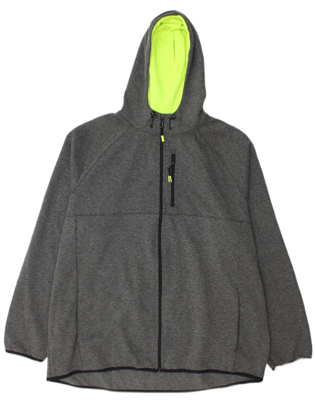 Pulover Russell Athletic pentru bărbați, cu fermoar, 2XL, poliester gri