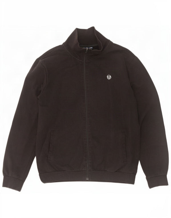 Jachetă de trening pentru bărbați Sergio Tacchini, bumbac negru 2XL