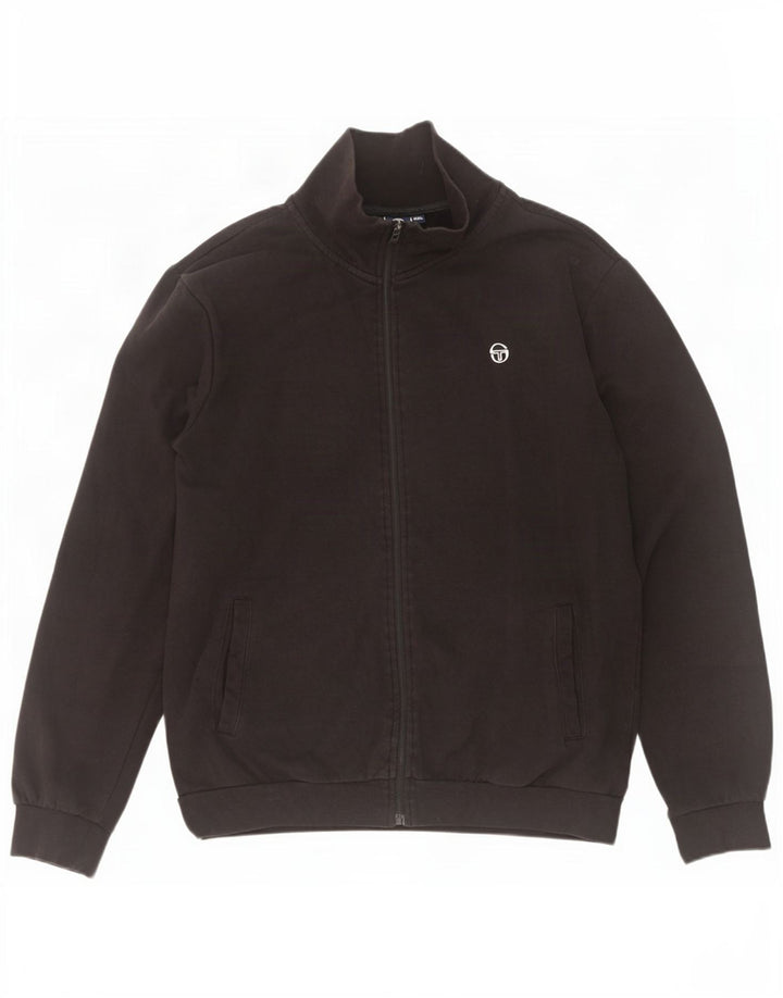 Jachetă de trening pentru bărbați Sergio Tacchini, bumbac negru 2XL