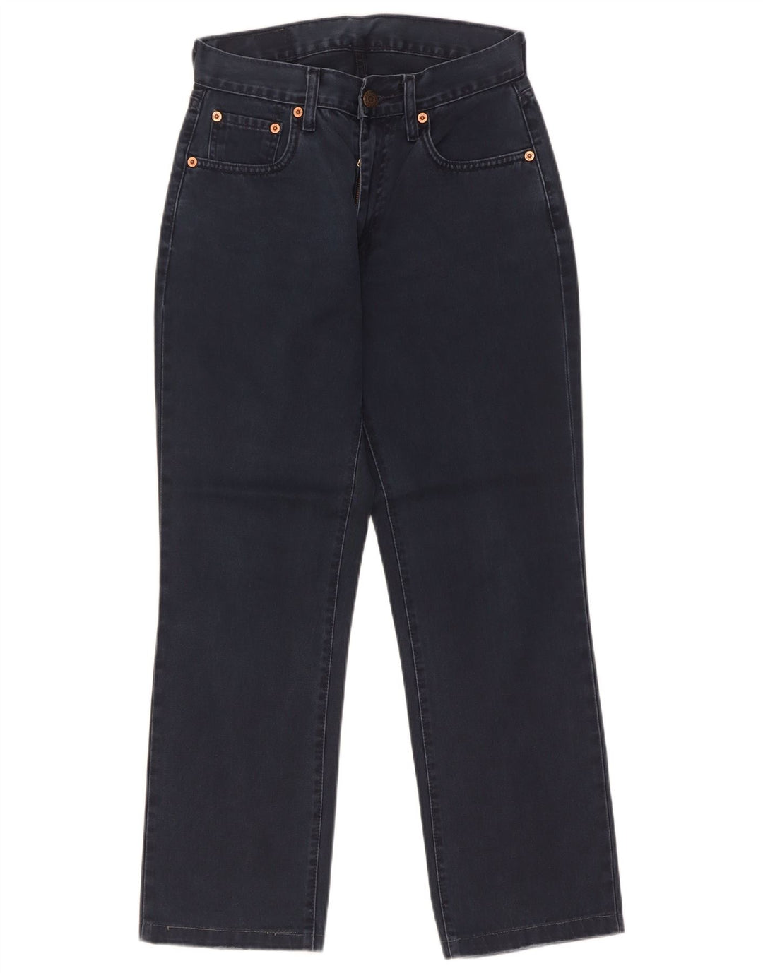 Blugi drepti pentru femei Levi's 595 W28 L27 Bumbac bleumarin