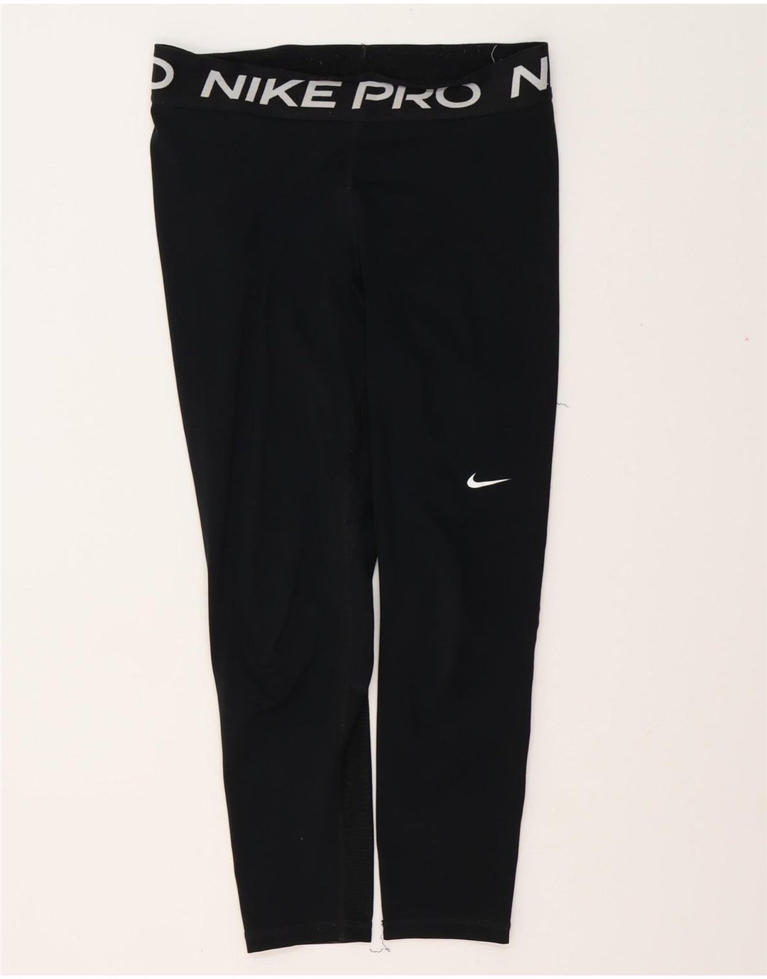 Leggings NIKE Dri Fit Graphic pentru femei UK 12 Poliester mediu negru
