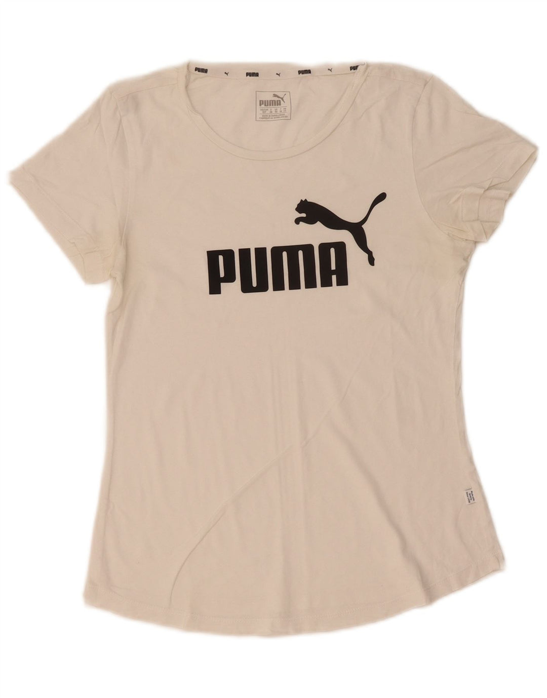 Tricou grafic Puma pentru femei Top UK 10 Small White