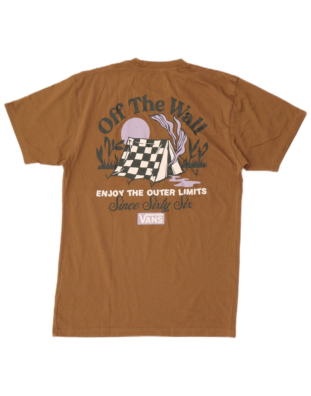 Tricou grafic Vans Classic Fit Top Bumbac Bej Mediu