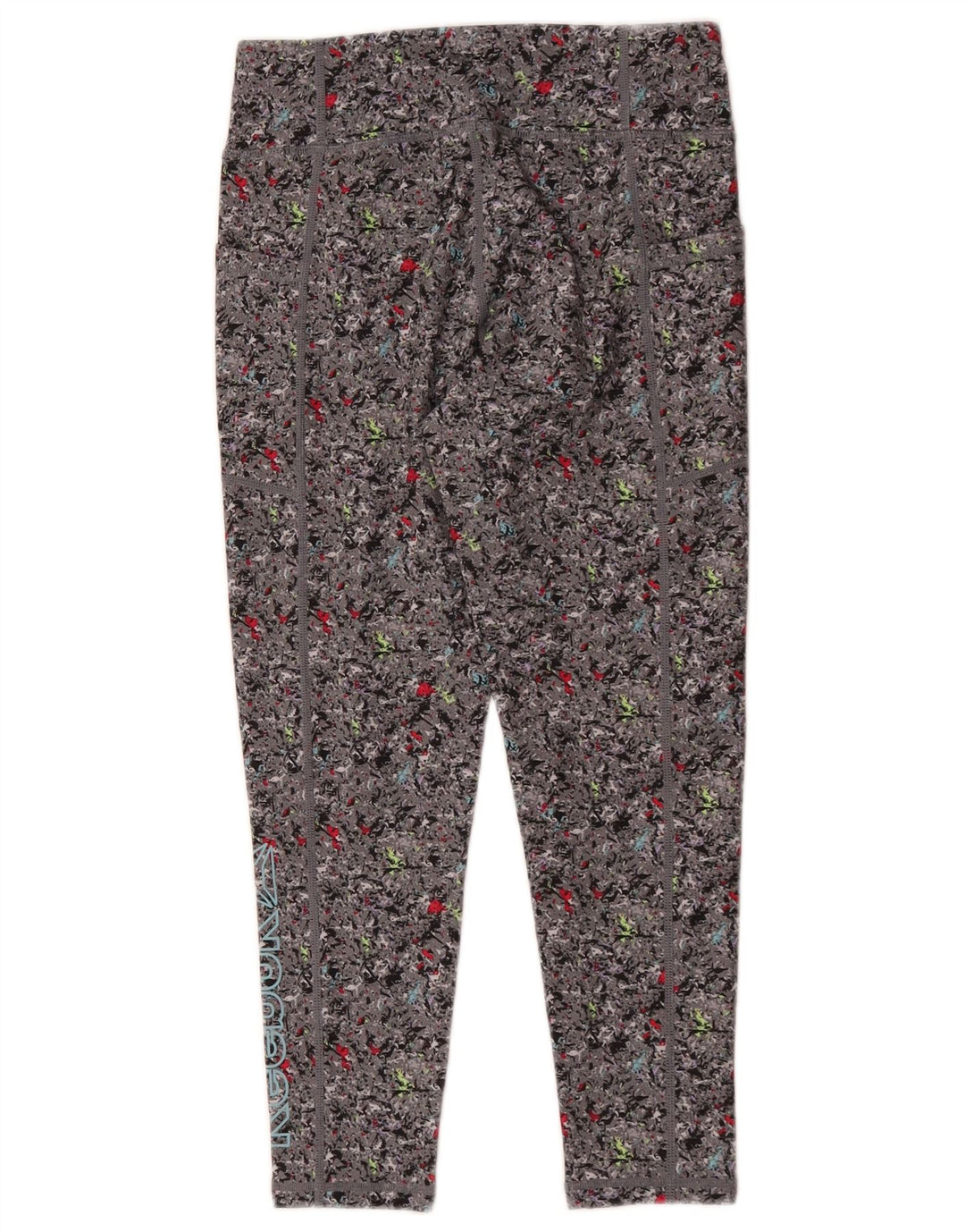 Leggings pentru fete Reebok 10-11 ani, mare, gri, poliester floral