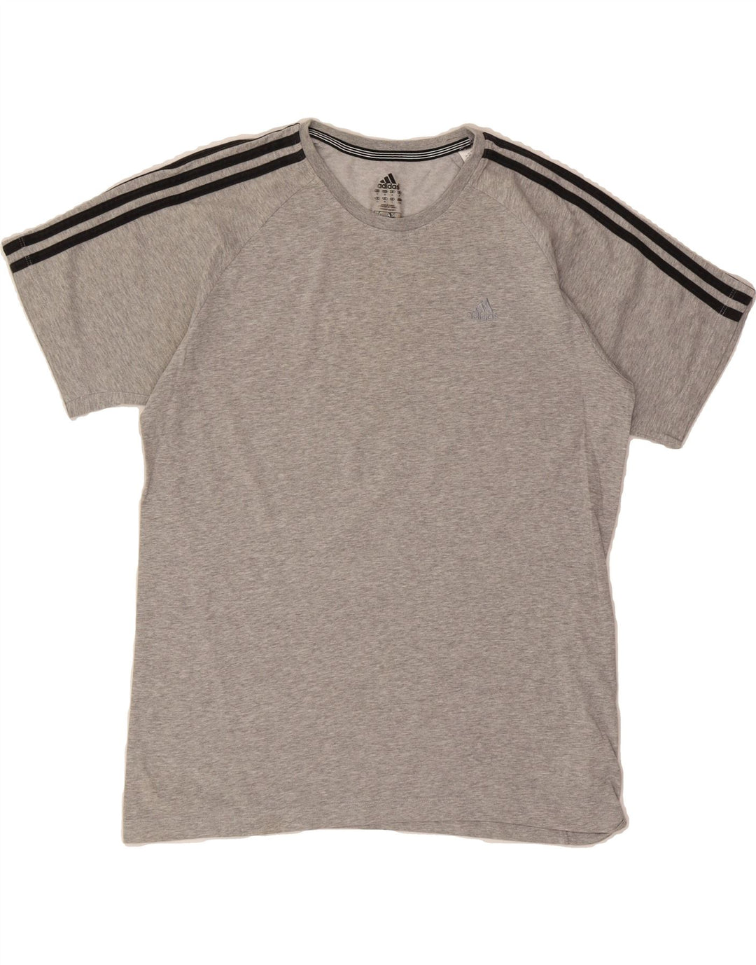ADIDAS Mens Clima 365 T-Shirt Top Medium Grey Cotton Vintage Adidas and Second-Hand Adidas from Messina Hembry 