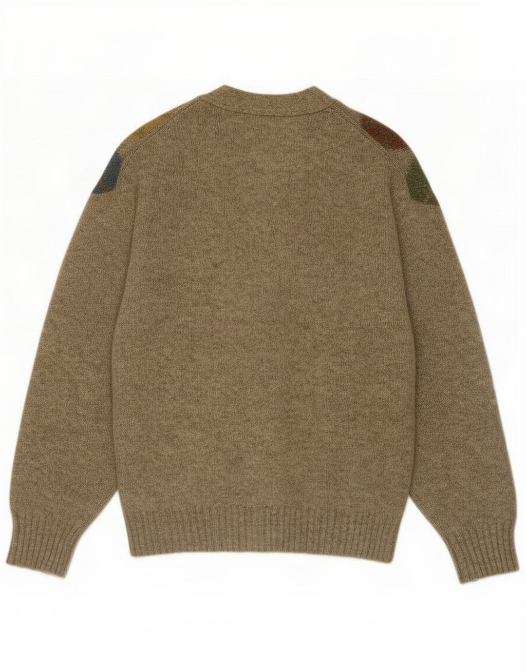 Pulover Cardigan Trussardi pentru bărbați, mare Kaki Argyle/Diamond