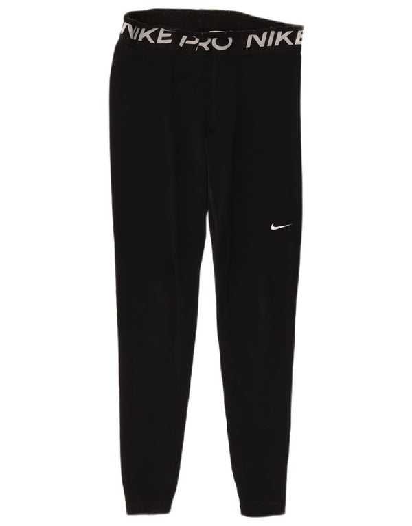 Leggings grafic Nike pentru femei UK 12 Poliester mediu negru