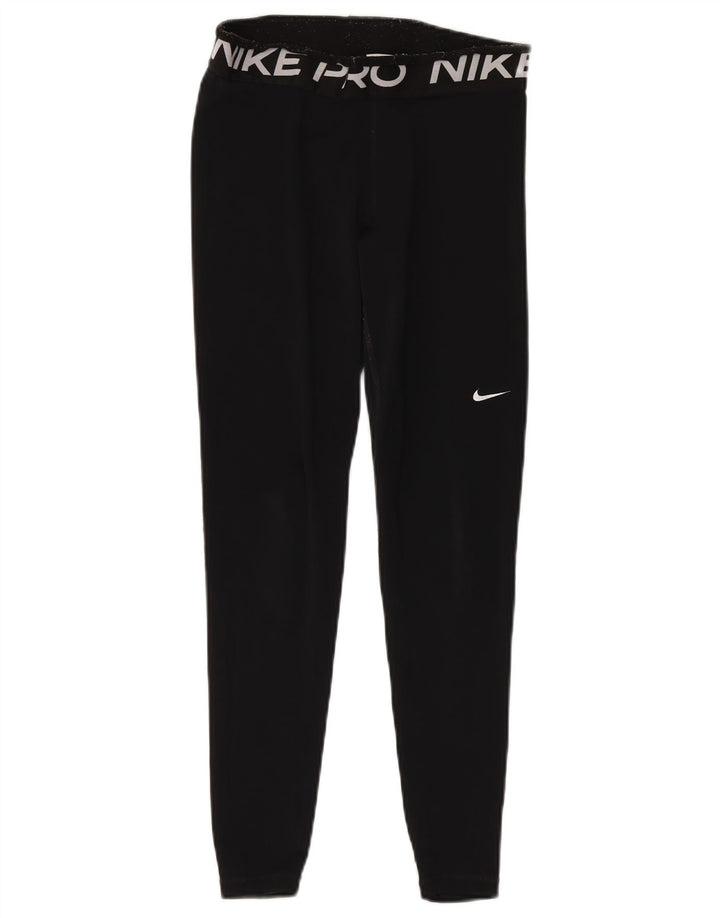 Leggings grafic Nike pentru femei UK 12 Poliester mediu negru