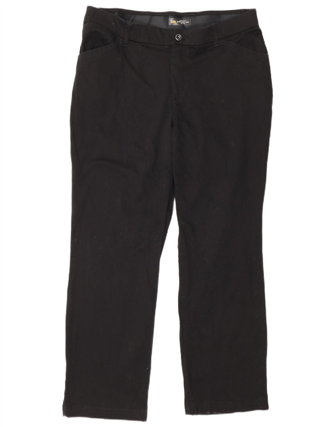 Pantaloni casual LEE pentru femei cu talie mijlocie, cu croiala normală, US 12, mari W34 L29, negru