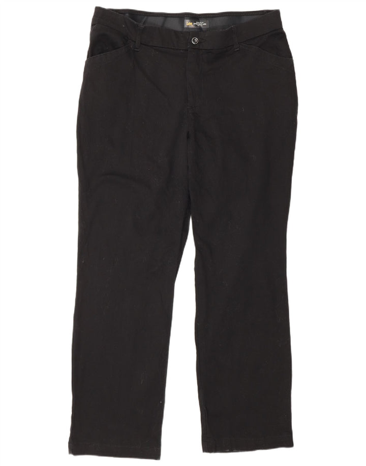 Pantaloni casual LEE pentru femei cu talie mijlocie, cu croiala normală, US 12, mari W34 L29, negru