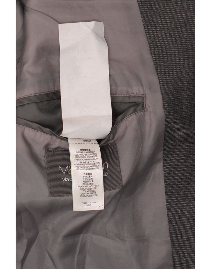 Marks & Spencer jachetă pentru bărbați cu 2 nasturi, UK 38, poliester, gri mediu