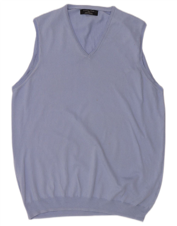 Zara Barbati Vesta Tank Top XL Albastru
