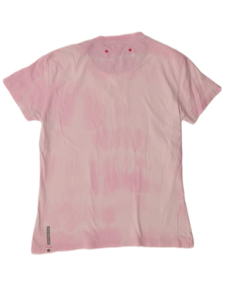 Tricou Gas pentru bărbați UK 14 Medium Pink Tie Dye Bumbac