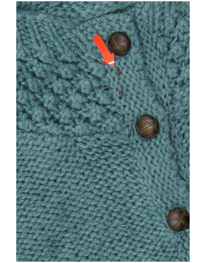 Pulover cardigan pentru femei Fat Face UK 8 Small Blue Acrylic