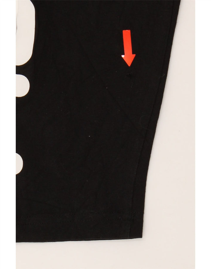 Leggings cu grafic pentru femei Fila UK 12, bumbac mediu negru