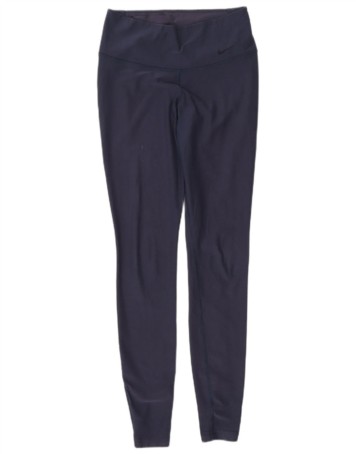 Leggings Dri Fit NIKE pentru femei UK 6 XS poliester bleumarin