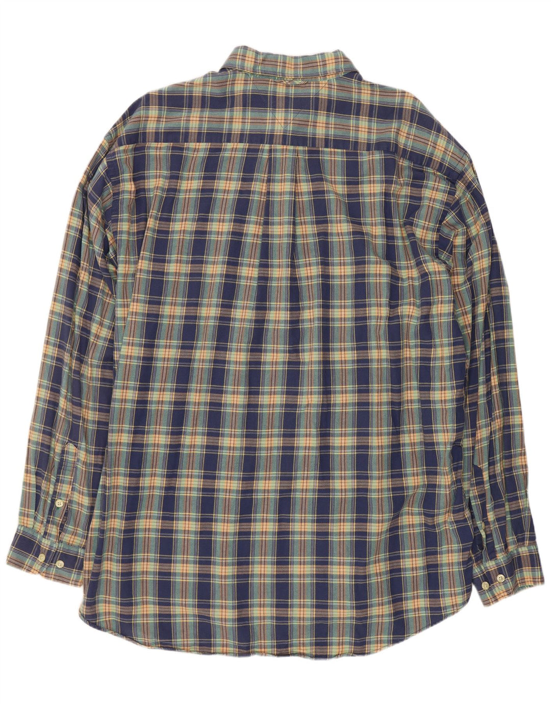 Cămașă pentru bărbați Tommy Hilfiger XL, bumbac cu carouri albastre