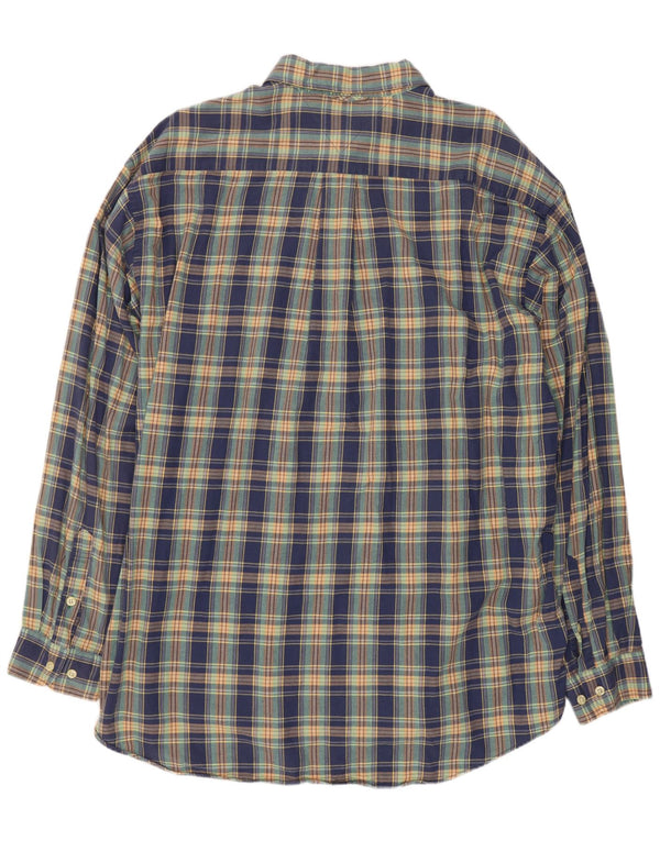 Cămașă pentru bărbați Tommy Hilfiger XL, bumbac cu carouri albastre