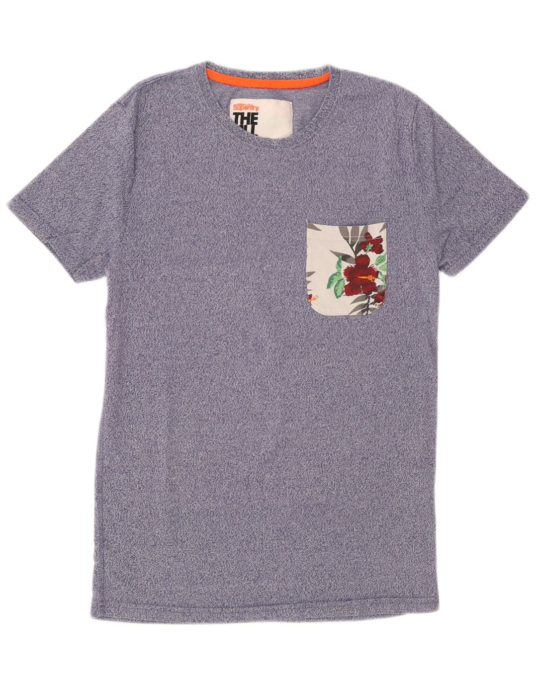 Tricou grafic pentru bărbați Superdry Top mic, albastru, bumbac