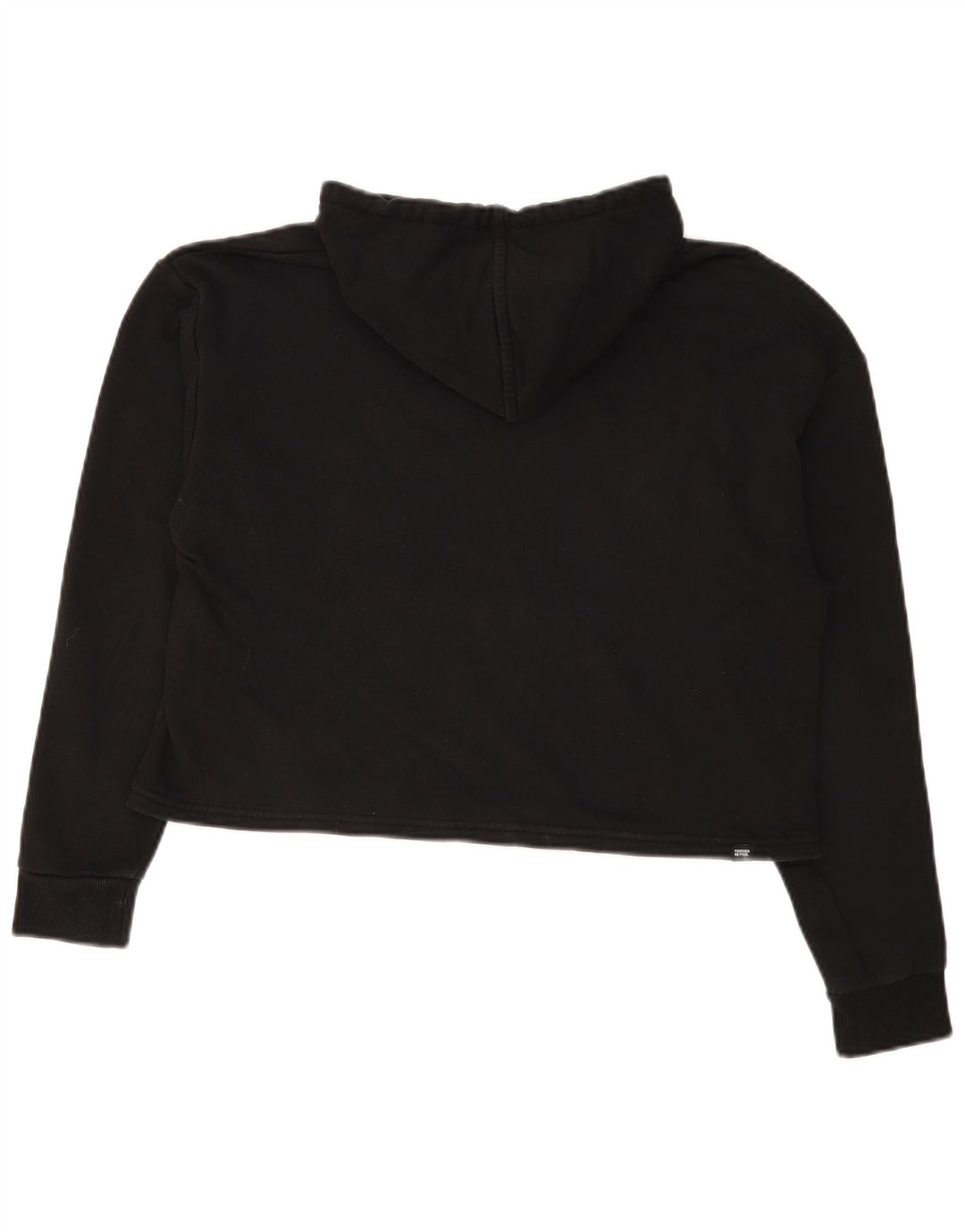 Jumper Puma Oversized Crop Graphic Hoodie pentru femei UK 10 Small Black